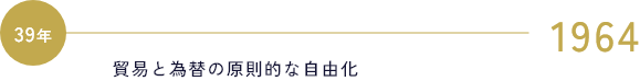 1964 貿易と為替の原則的な自由化